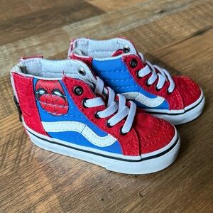 Vans Marvel x Sk8-Hi Zip Toddler 'Spider-Man'